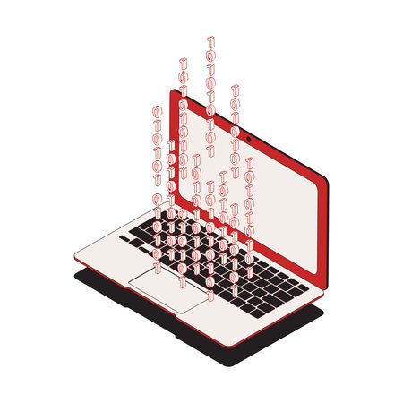 Isometric Cyber Security Iconのイラスト素材