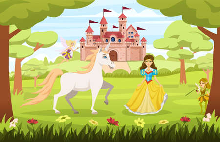 Fairy Tale Characters Compositionのイラスト素材