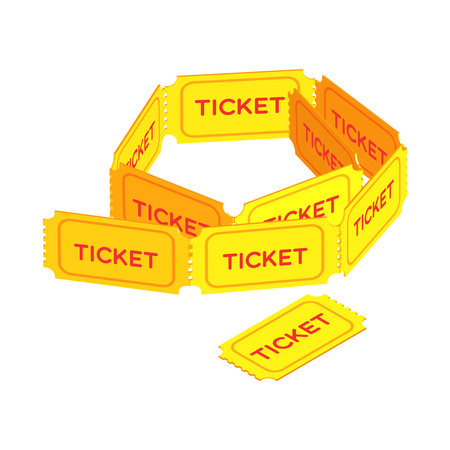 Isometric Ticket Iconのイラスト素材