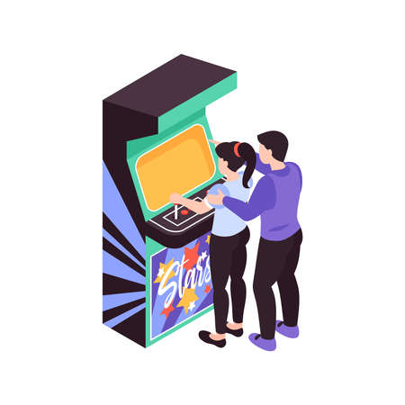 Isometric Game Machine Iconのイラスト素材