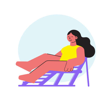 Beach Lounge Iconのイラスト素材