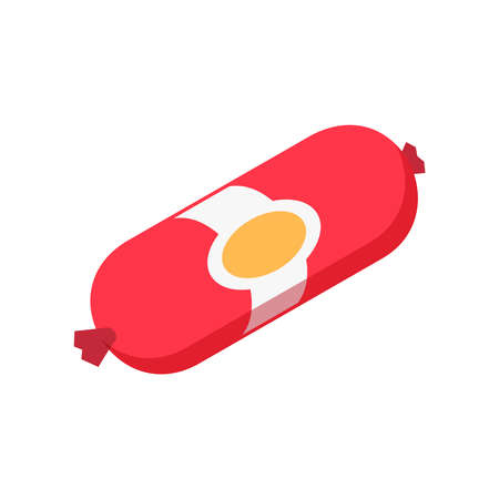 Sausage Isometric Iconのイラスト素材