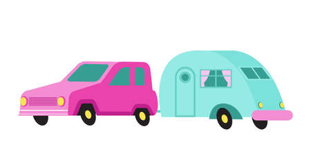 Caravan Flat Icon