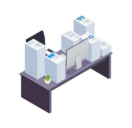 Office Desk Iconのイラスト素材