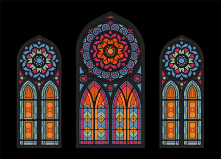 Cathedral Mosaic Windows Backgroundのイラスト素材