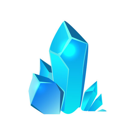 Cartoon Crystals Illustrationのイラスト素材