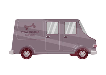 Stray Animal Service Vanのイラスト素材