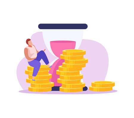 Crowdfunding Flat Iconのイラスト素材