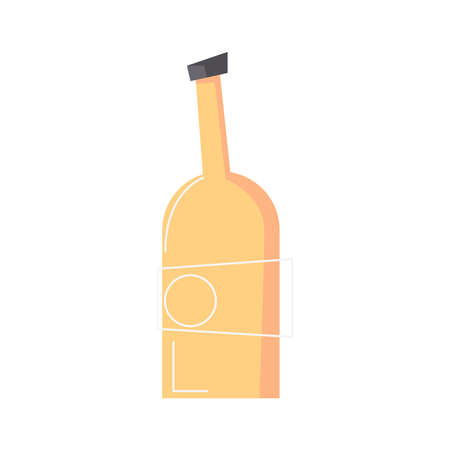 Flat Bottle Iconのイラスト素材