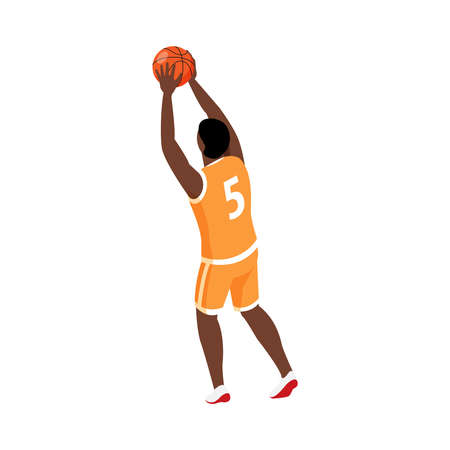 Isometric Basketball Playerのイラスト素材