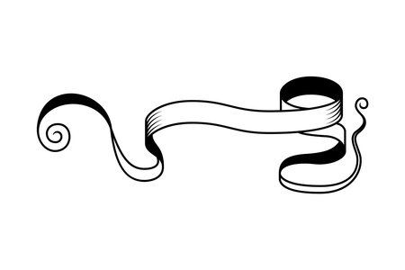 Ribbon Design Elementのイラスト素材