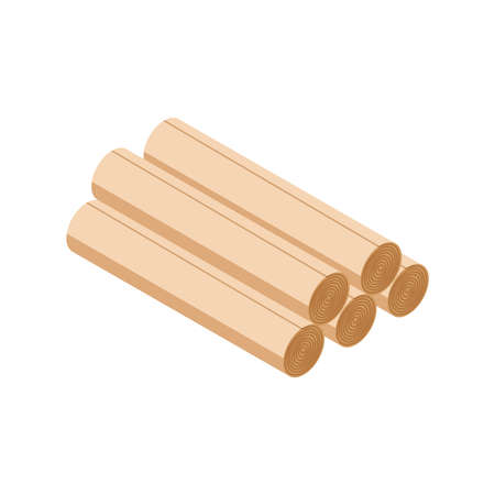 Isometric Linoleum Rollsのイラスト素材