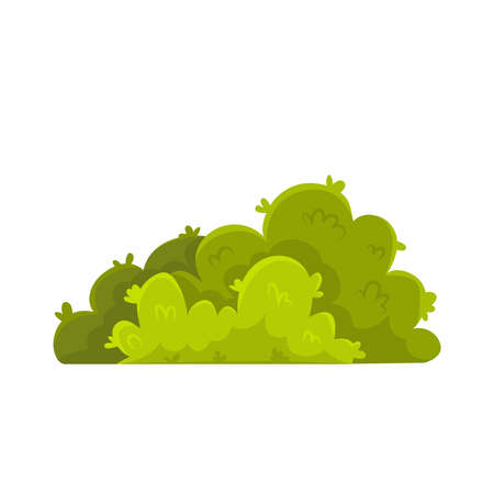 Cartoon Bushes Illustrationのイラスト素材