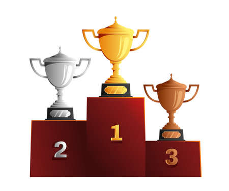 Cups On Podium Composition