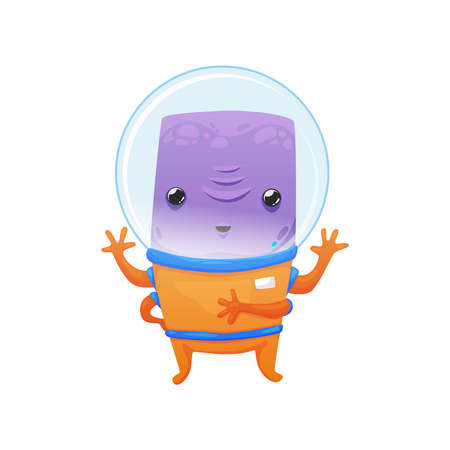 Cartoon Alien Illustrationのイラスト素材