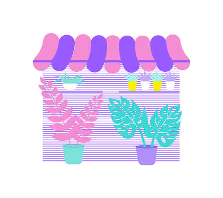 Flower Shop Illustrationのイラスト素材
