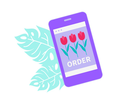 Floristry Flat Iconのイラスト素材