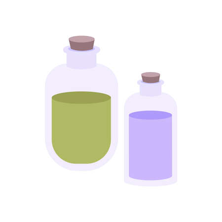 Potions Flat Illustrationのイラスト素材