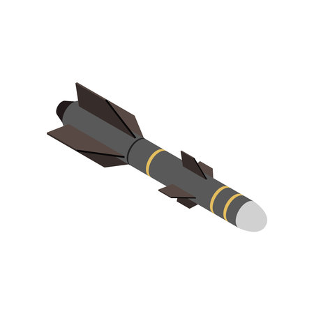 Isometric Missile Iconのイラスト素材