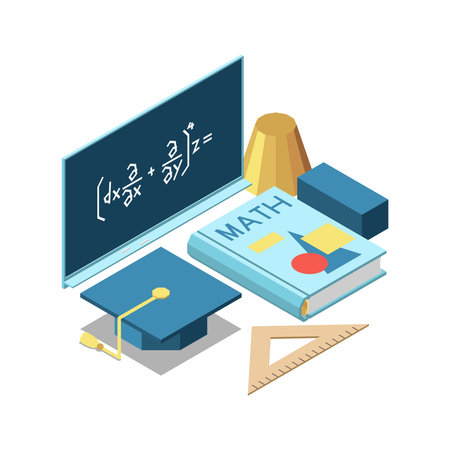 High School Math Compositionのイラスト素材