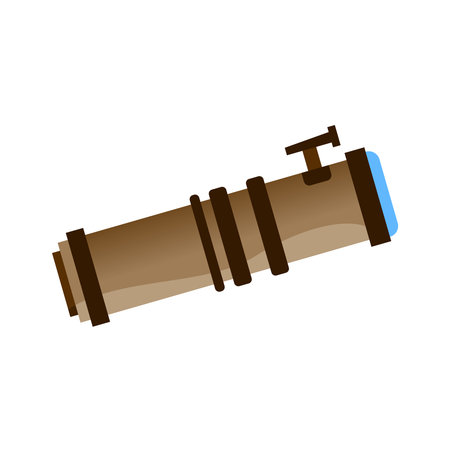 Space Telescope Isolated Compositionのイラスト素材