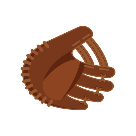 Isometric Baseball Glove Compositionのイラスト素材