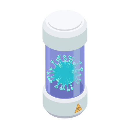 Virus In Tube Compositionのイラスト素材