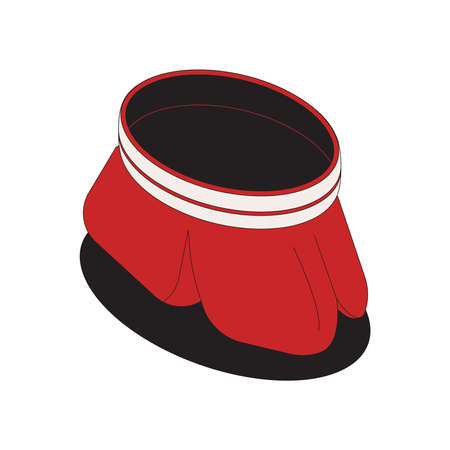 Boxing Trunks Isometric Compositionのイラスト素材