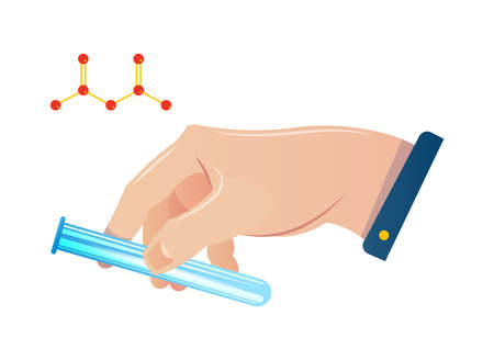 Hand With Tube Compositionのイラスト素材