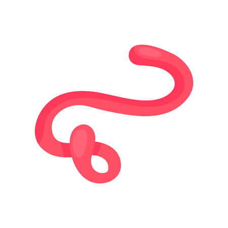 Worm Shaped Bacteria Compositionのイラスト素材