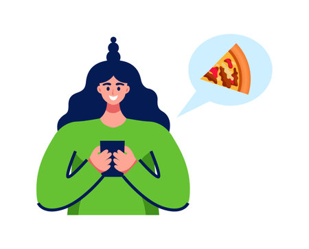 I Want Pizza Compositionのイラスト素材