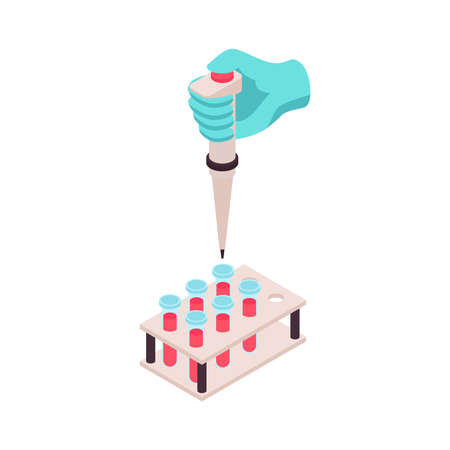 Vaccine Tube Dropper Compositionのイラスト素材