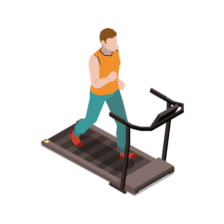 Home Running Machine Compositionのイラスト素材