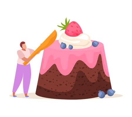 Berry Cake Man Composition