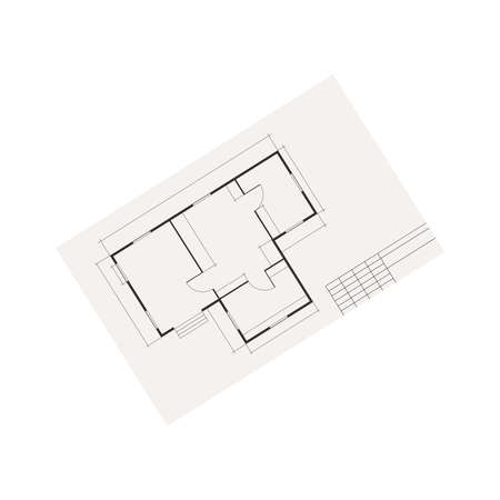 Flat Plan Project Compositionのイラスト素材