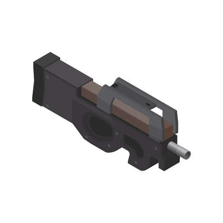 Isometric Attack Rifle Compositionのイラスト素材