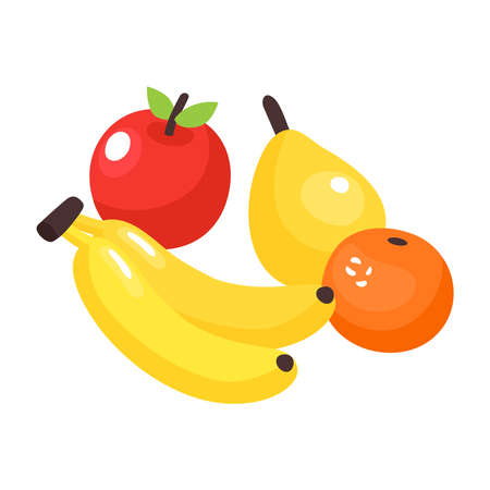 Sweet Fruits Diet Compositionのイラスト素材