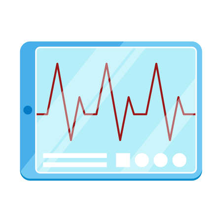 Digital Pulse Oscillogram Compositionのイラスト素材