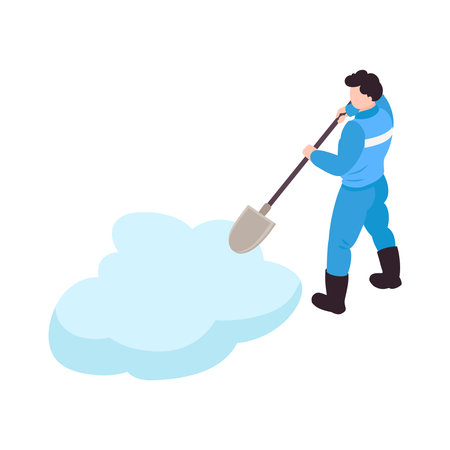 Cleaning Street Iconのイラスト素材