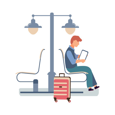Railway Station Iconのイラスト素材