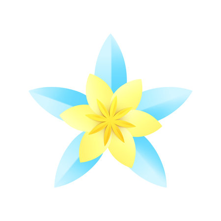 Realistic Paper Flowerのイラスト素材