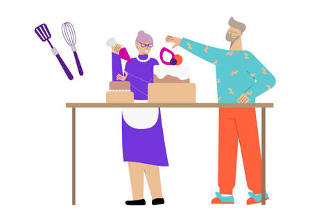 Flat Hobby Compositionのイラスト素材