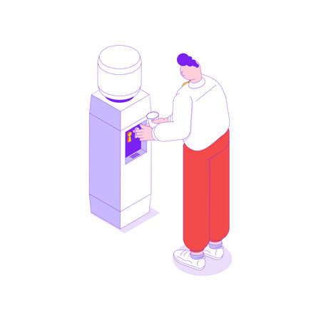 Office Cooler Iconのイラスト素材
