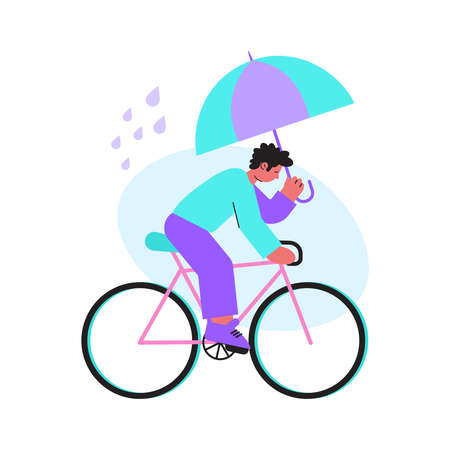 Rainy Weather Illustrationのイラスト素材