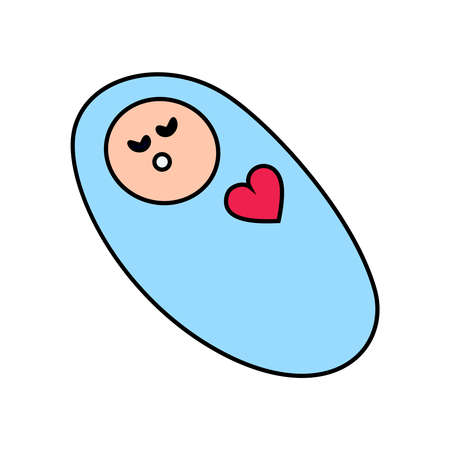 Wrapped Baby Iconのイラスト素材