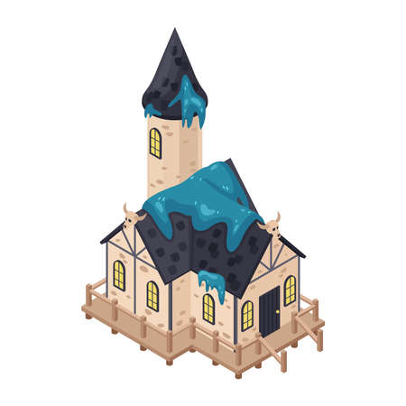 Witch House Iconのイラスト素材
