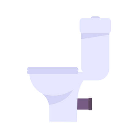 Toilet Flat Iconのイラスト素材