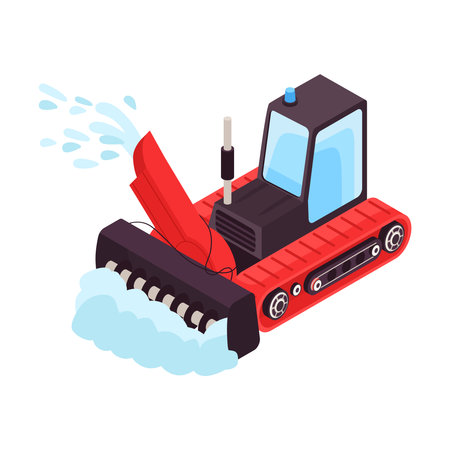Snowplow Truck Iconのイラスト素材