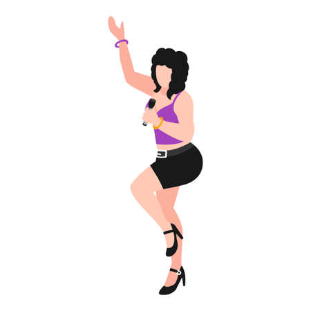 Karaoke Isometric Iconのイラスト素材