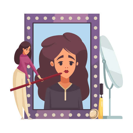 Make Up Artist Compositionのイラスト素材